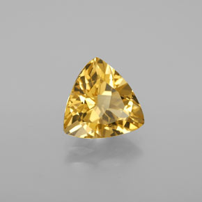 Berilo dourado amarelo natural 2,83ct, trillion, VVS-VS