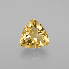 Berilo dourado amarelo natural 2,96ct, trillion, VVS