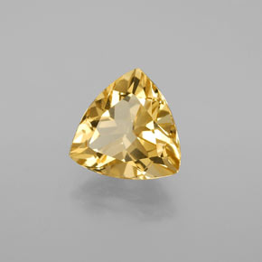 Berilo dourado amarelo natural 2,96ct, trillion, VVS