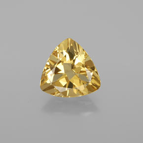 Berilo dourado amarelo natural 2,42ct, trillion, VVS-VS
