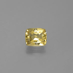Berilo Dourado Amarelo Natural 1.12ct, Almofada cortada, VVS-VS