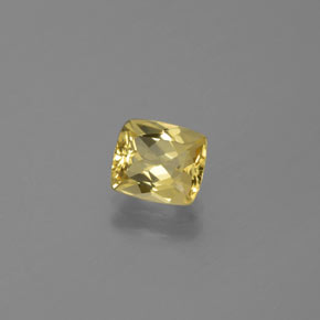 Berilo Dourado Amarelo Natural 1.12ct, Almofada cortada, VVS-VS
