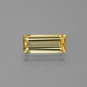 Berilo dourado amarelo natural 1,82ct, baguete, VVS-VS