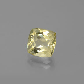Berilo dourado amarelo natural 2,15ct, almofada cortada, VVS-VS