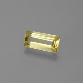 Berilo dourado amarelo natural 1,06ct, corte esmeralda, VVS-VS