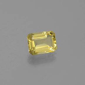 Berilo dourado amarelo natural 1,38ct, corte esmeralda, VVS-VS