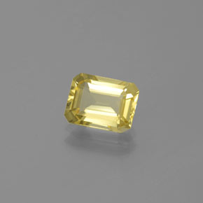 Berilo dourado amarelo natural 1,38ct, corte esmeralda, VVS-VS