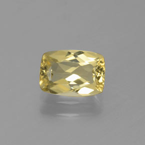 Berilo dourado amarelo natural 0,77ct, almofada cortada, VVS-VS