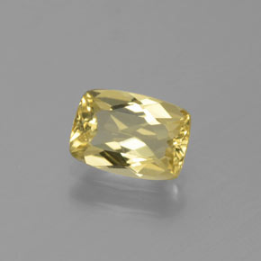 Berilo dourado amarelo natural 0,77ct, almofada cortada, VVS-VS