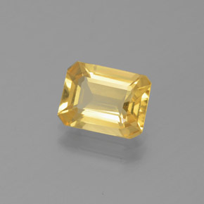 Berilo dourado amarelo natural 1,47ct, corte esmeralda, VS