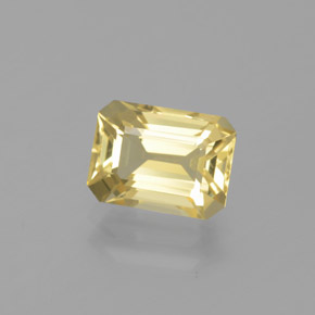 Berilo Dourado Amarelo Natural 1.74ct, Corte Esmeralda, VVS