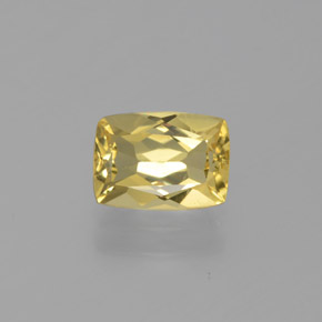 Berilo Dourado Amarelo Natural 0.87ct, Almofada cortada, VVS-VS