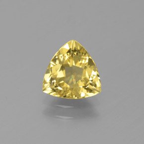 Berilo dourado amarelo natural 0,86ct, trillion, VVS-VS