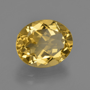 Berilo dourado ouro natural 4,89ct, corte oval, VS