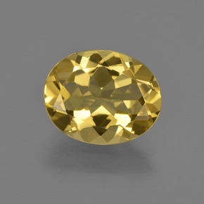 Berilo dourado amarelo natural 2,99ct, corte oval, VVS