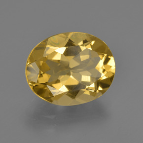 Berilo Dourado Amarelo Dourado Natural 4.30ct, Corte Oval, VS
