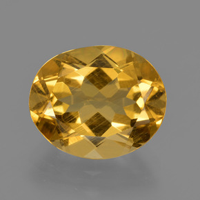 Berilo dourado ouro natural 4,34ct, corte oval, VS