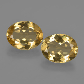 Pedras preciosas de berilo dourado ouro natural de  ct, corte oval, VVS