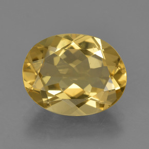 Berilo Dourado Amarelo Dourado Natural 2.93ct, Corte Oval, VVS-VS