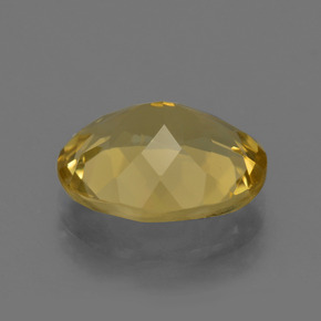 Berilo dourado amarelo natural 2,89ct, corte oval, VS