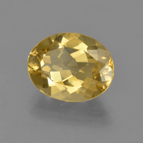 Berilo Dourado Amarelo Dourado Natural 2.82ct, Corte Oval, VS