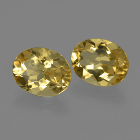 Pedras preciosas de berilo dourado ouro natural de  ct, corte oval, VVS