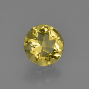 Berilo dourado amarelo dourado natural 0,66ct, corte redondo, VS