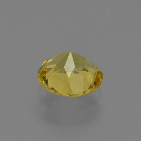 Berilo dourado amarelo dourado natural 0,66ct, corte redondo, VS