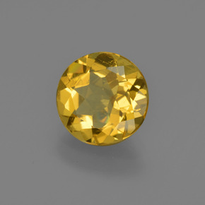 Berilo dourado ouro natural 1,64ct, corte redondo, VS