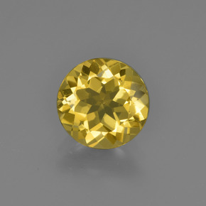 Berilo Dourado Amarelo Dourado Natural 1.41ct, Corte Redondo, VVS