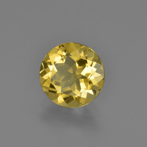 Berilo Dourado Amarelo Dourado Natural 1.41ct, Corte Redondo, VVS
