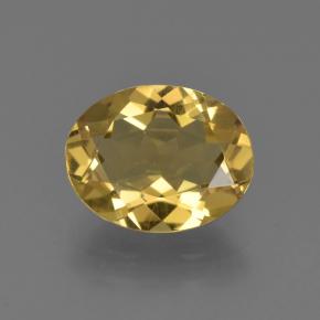 Berilo dourado dourado natural 2,04ct, corte oval, VS