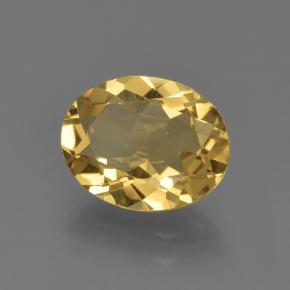 Berilo dourado dourado natural 2,04ct, corte oval, VS