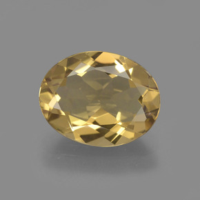 Berilo dourado dourado natural 2,02ct, corte oval, VVS