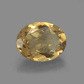 Berilo dourado dourado natural 2,02ct, corte oval, VVS