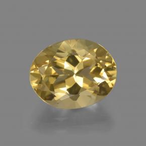 Berilo dourado dourado natural 2,36ct, corte oval, VVS-VS
