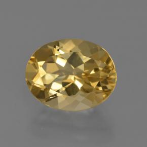 Berilo dourado amarelo natural 2,66ct, corte oval, VVS
