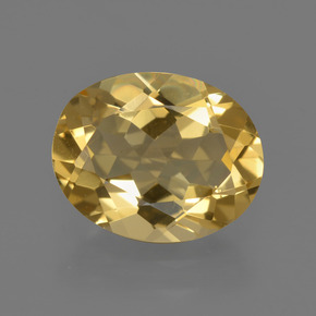 Berilo dourado amarelo natural 2,29ct, corte oval, VVS