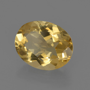 Berilo dourado amarelo natural 2,29ct, corte oval, VVS