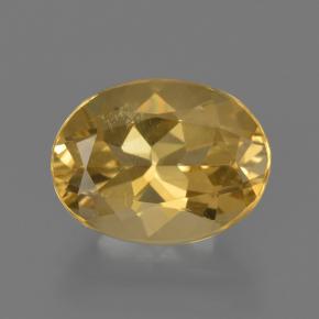 Berilo dourado dourado natural 2,27ct, corte oval, VS