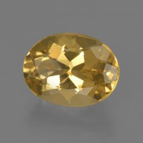 Berilo dourado dourado natural 2,27ct, corte oval, VS