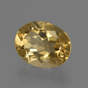 Berilo dourado ouro natural 2,50ct, corte oval, VVS