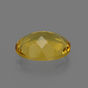 Berilo dourado amarelo natural 2,09ct, corte oval, VS