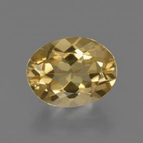 Berilo dourado dourado natural 2,19ct, corte oval, VVS