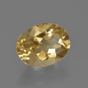 Berilo dourado dourado natural 2,19ct, corte oval, VVS