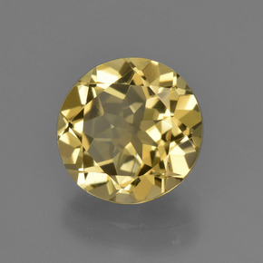 Berilo dourado ouro natural 2,17ct, corte redondo, VVS-VS