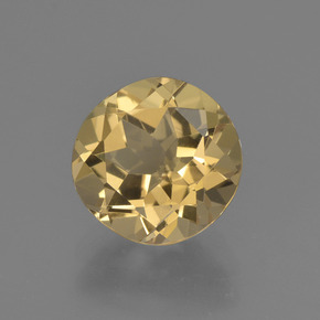Berilo dourado ouro natural 1,79ct, corte redondo, VS