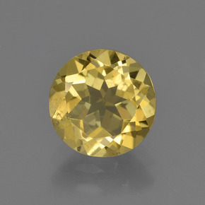 Berilo dourado ouro natural 1,67ct, corte redondo, VS