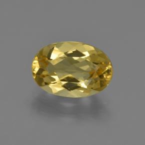 Berilo dourado dourado natural 1,80ct, corte oval, VVS