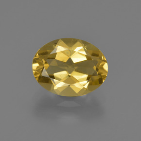 Berilo dourado amarelo natural 1,84ct, corte oval, VVS